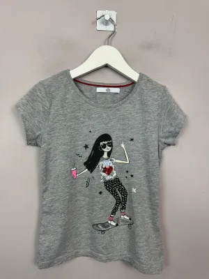 M&S Skater Girl T-shirt 6-7y