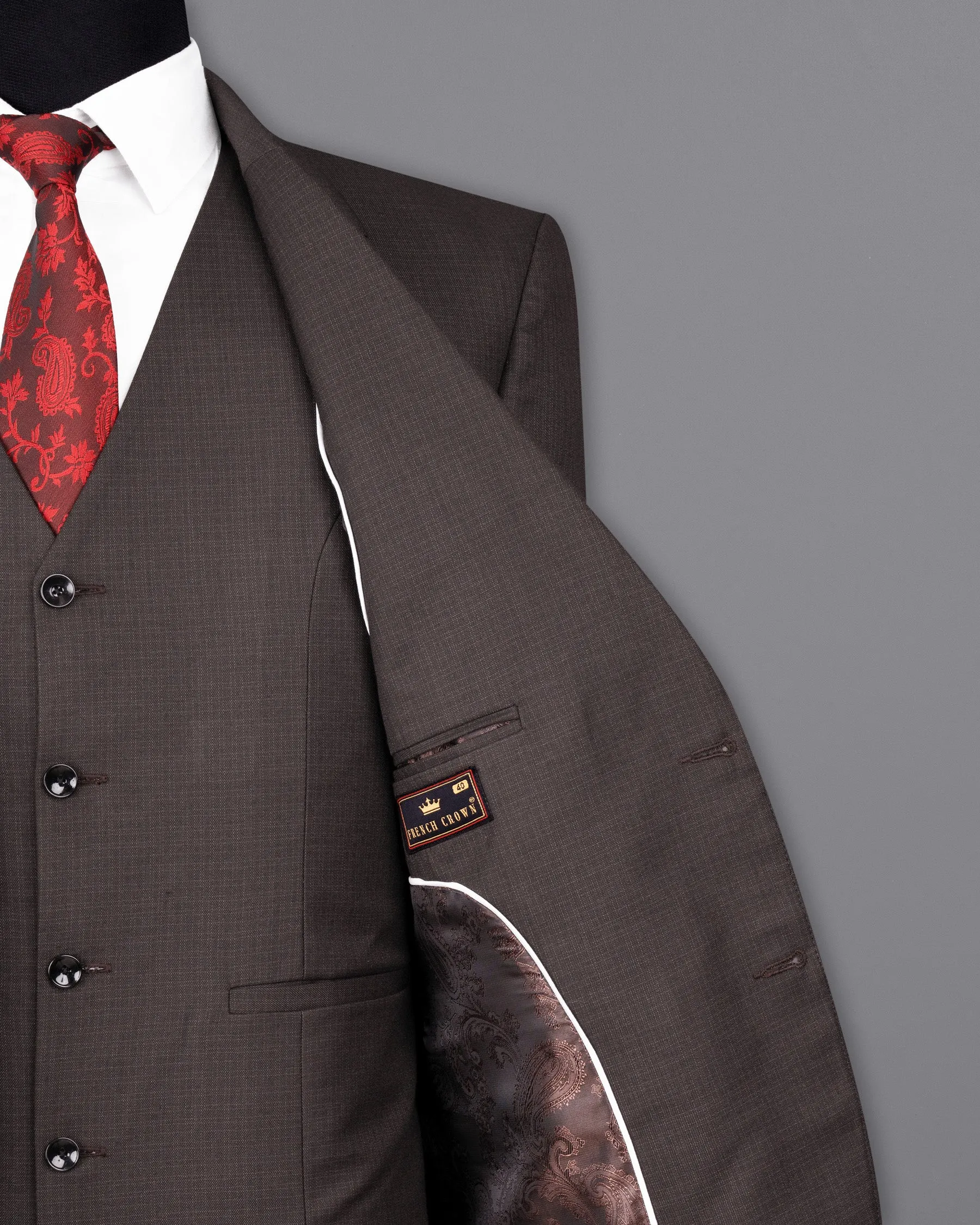 Masala Brown Single Breasted Blazer
