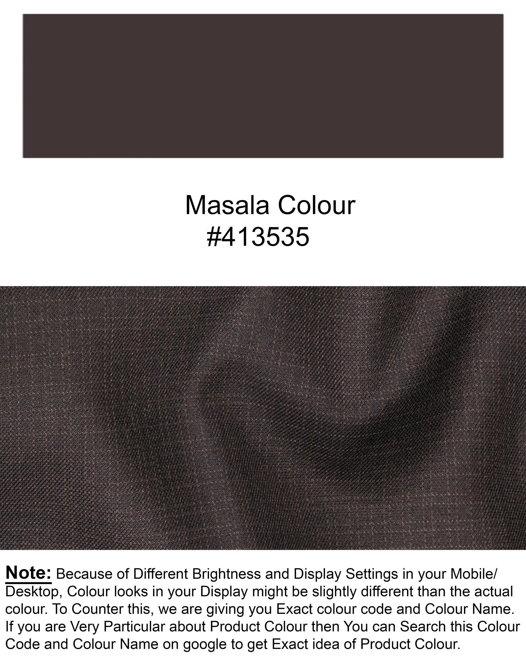Masala Brown Single Breasted Blazer