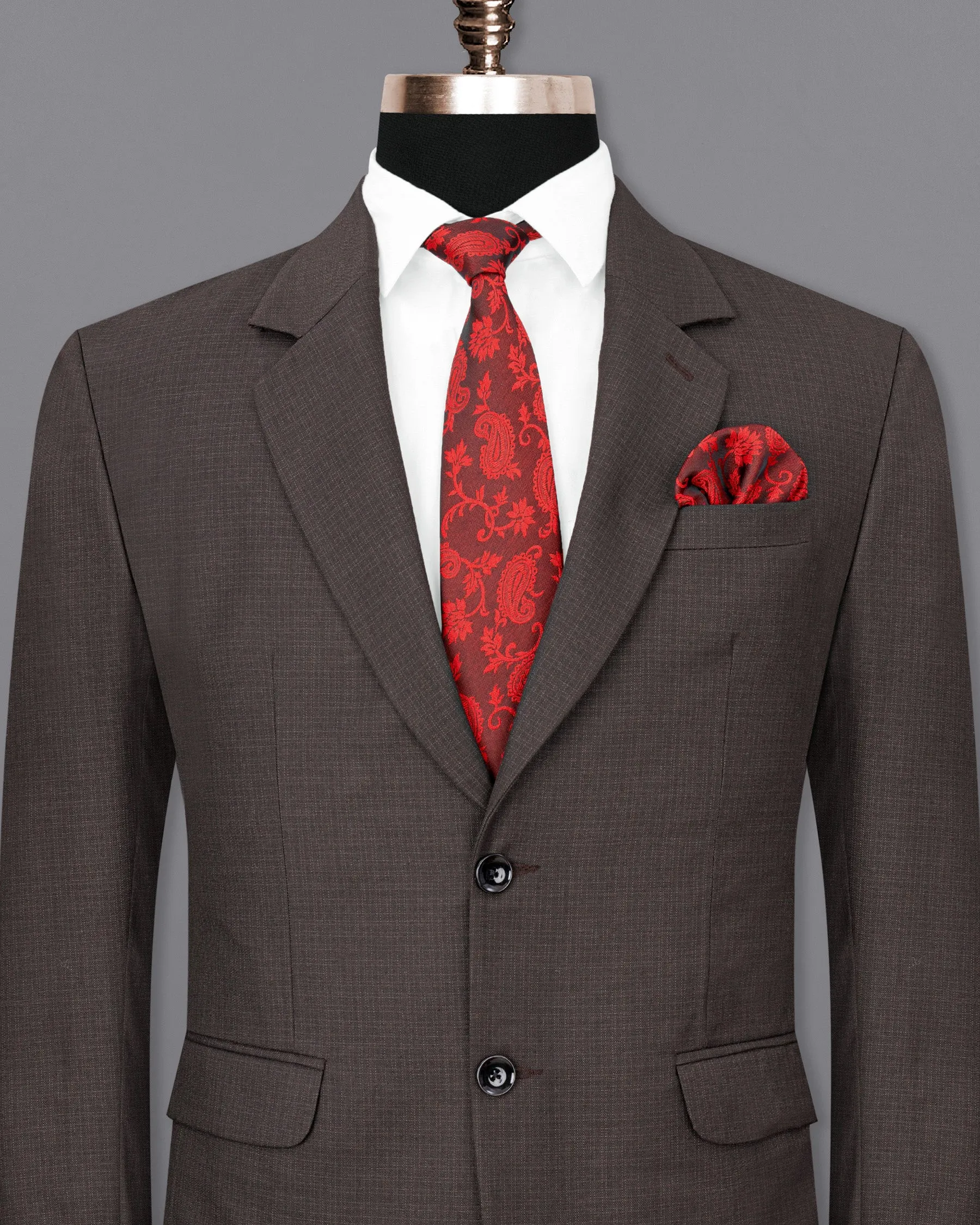 Masala Brown Single Breasted Blazer