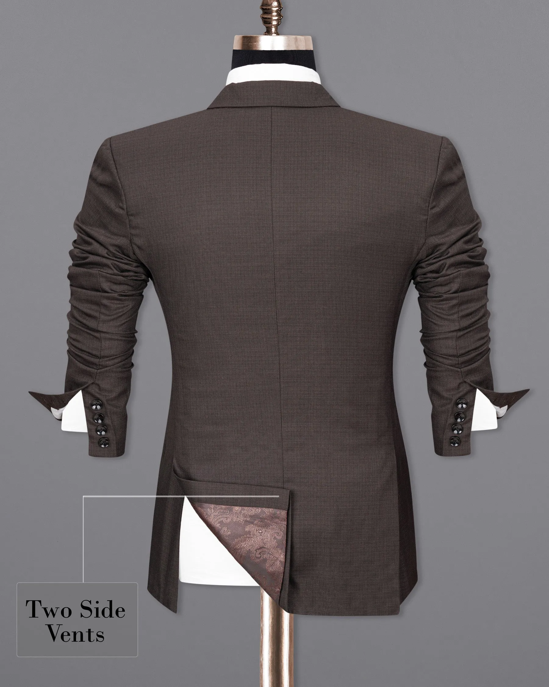 Masala Brown Single Breasted Blazer