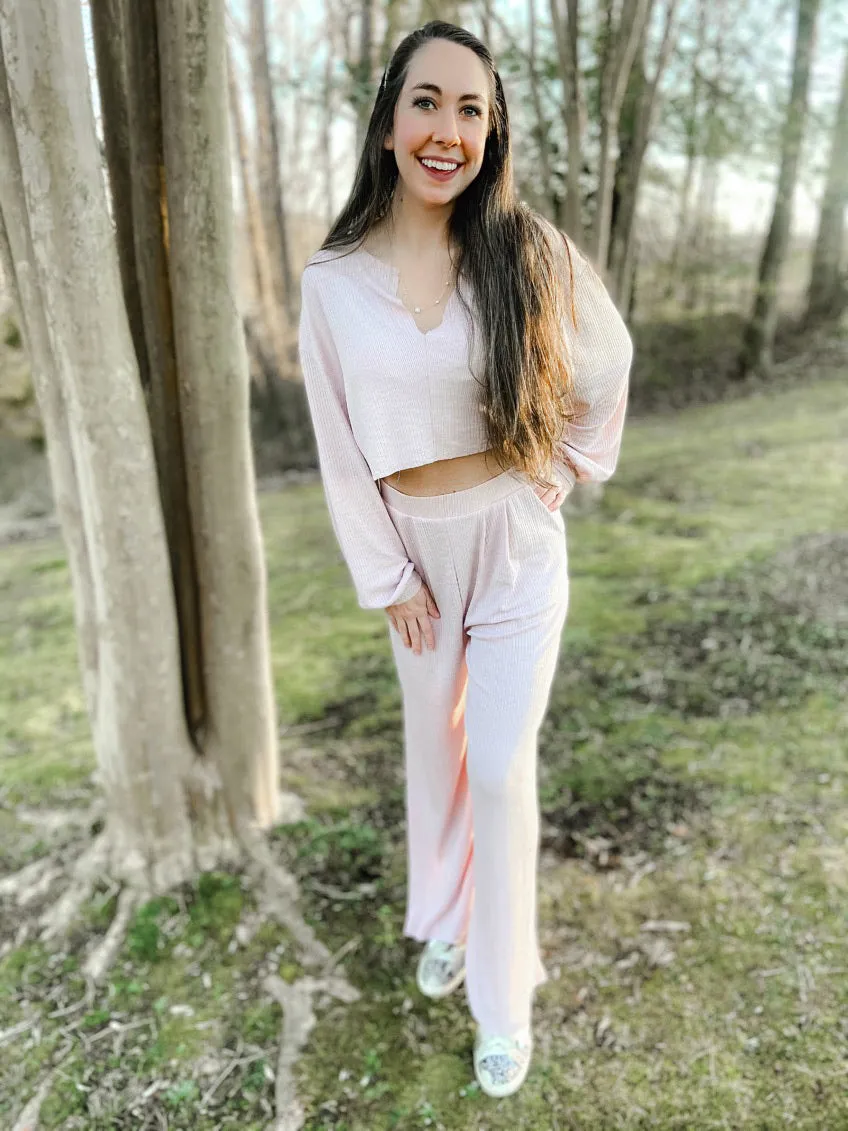 Mauve Knit Bottoms