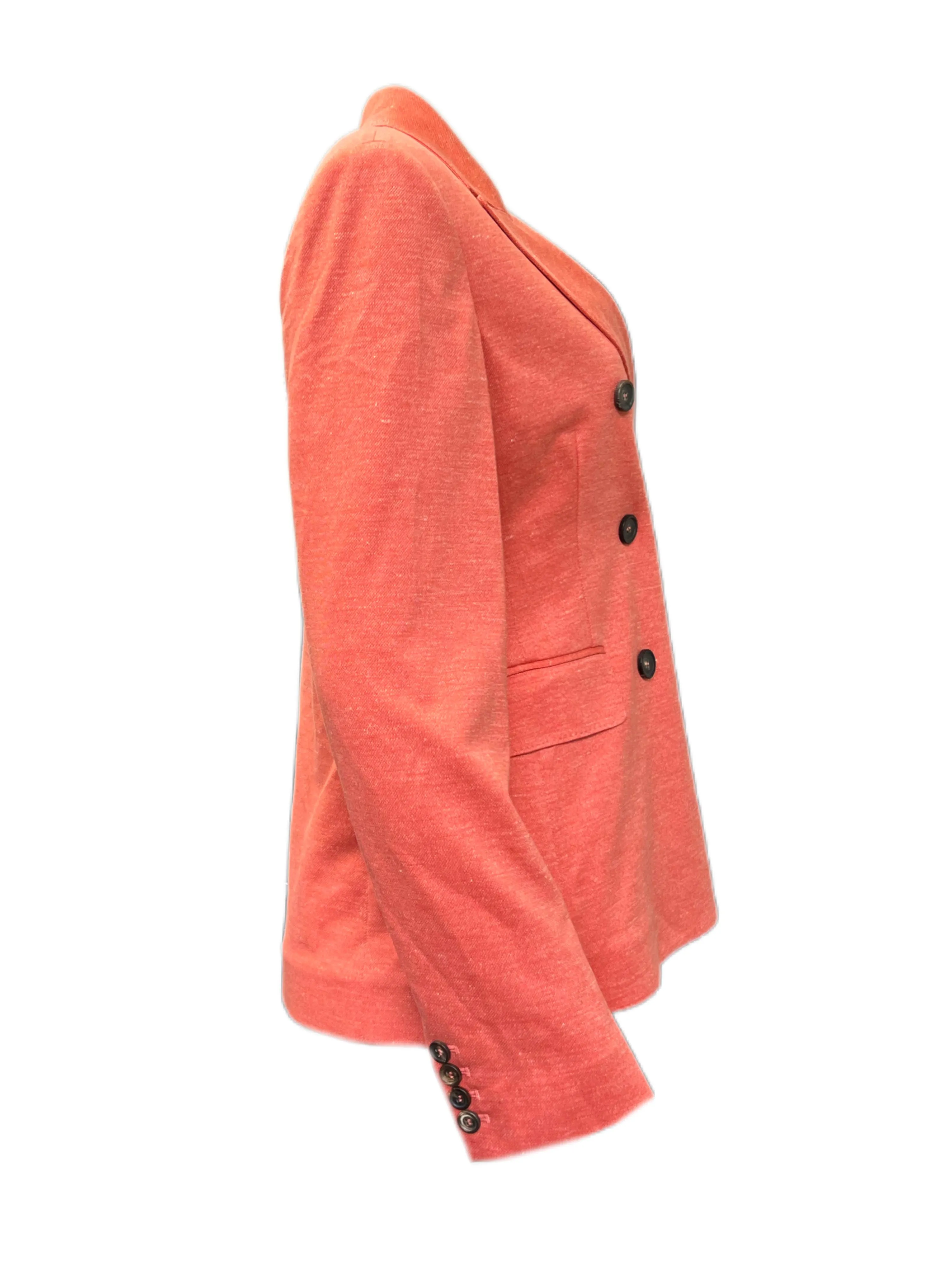 Max Mara Women's Orange Zirlo Double Breasted Blazer Size 10 NWT