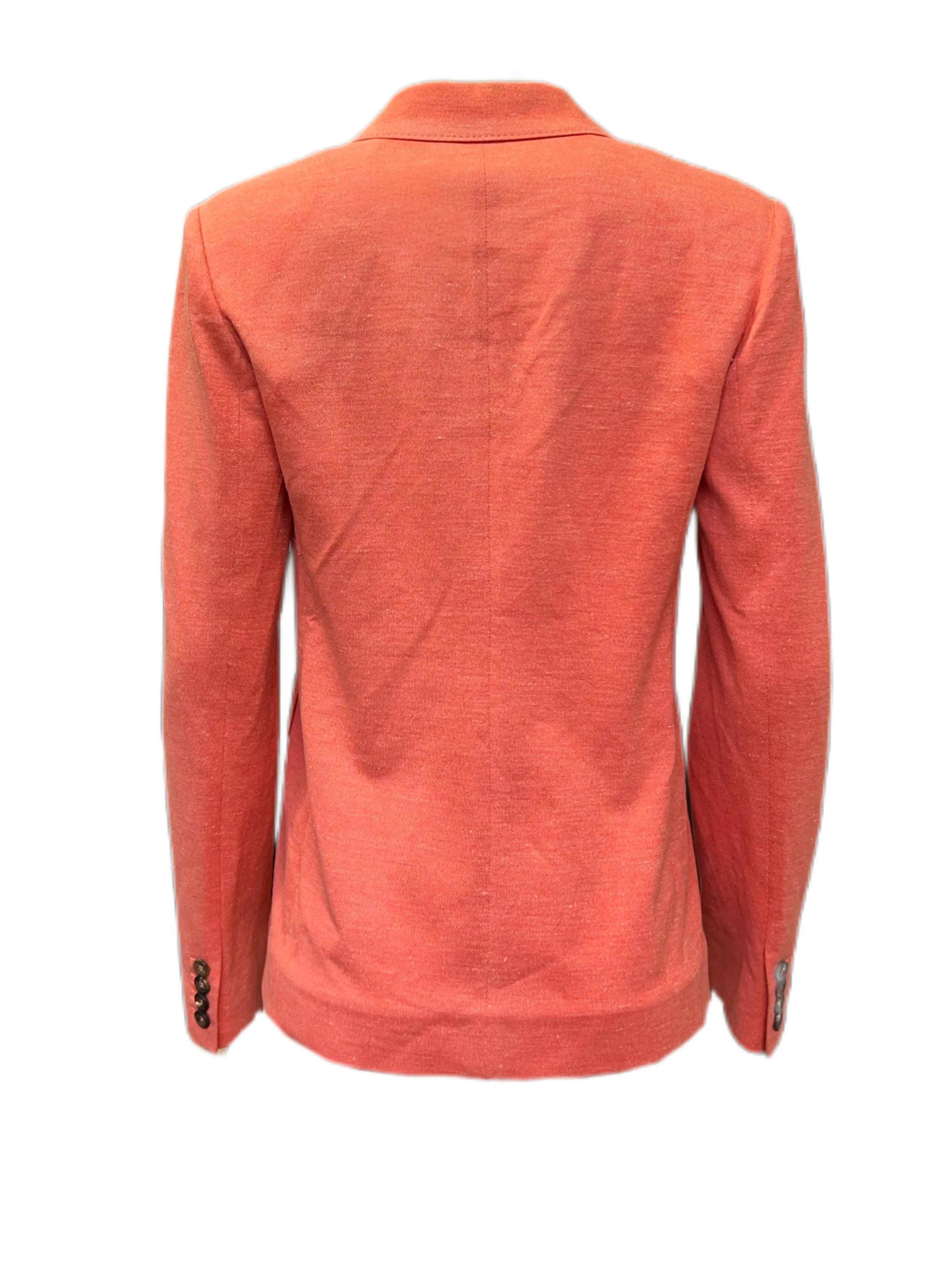 Max Mara Women's Orange Zirlo Double Breasted Blazer Size 10 NWT