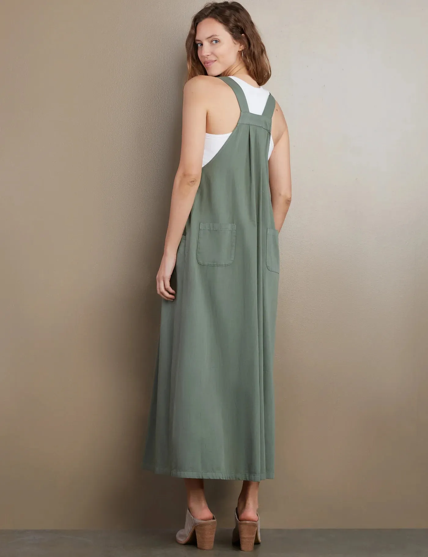 Maxi Dress Overall in Army