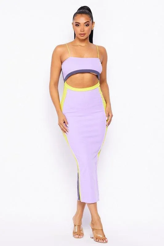MAXI DRESS WITH CUT OUT