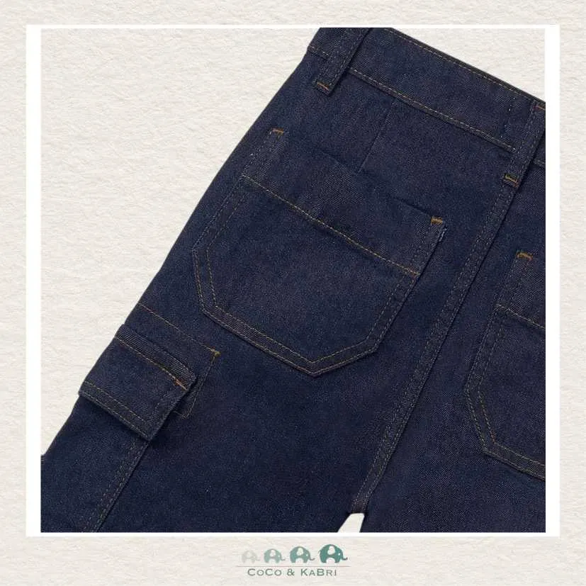 Mayoral Girls Cargo Denim Pants