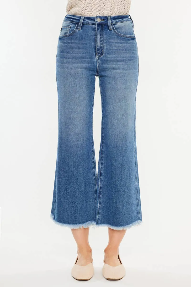 Medium High Rise Flare Kancan Capris