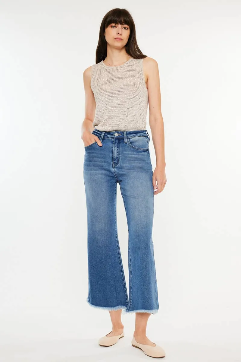 Medium High Rise Flare Kancan Capris