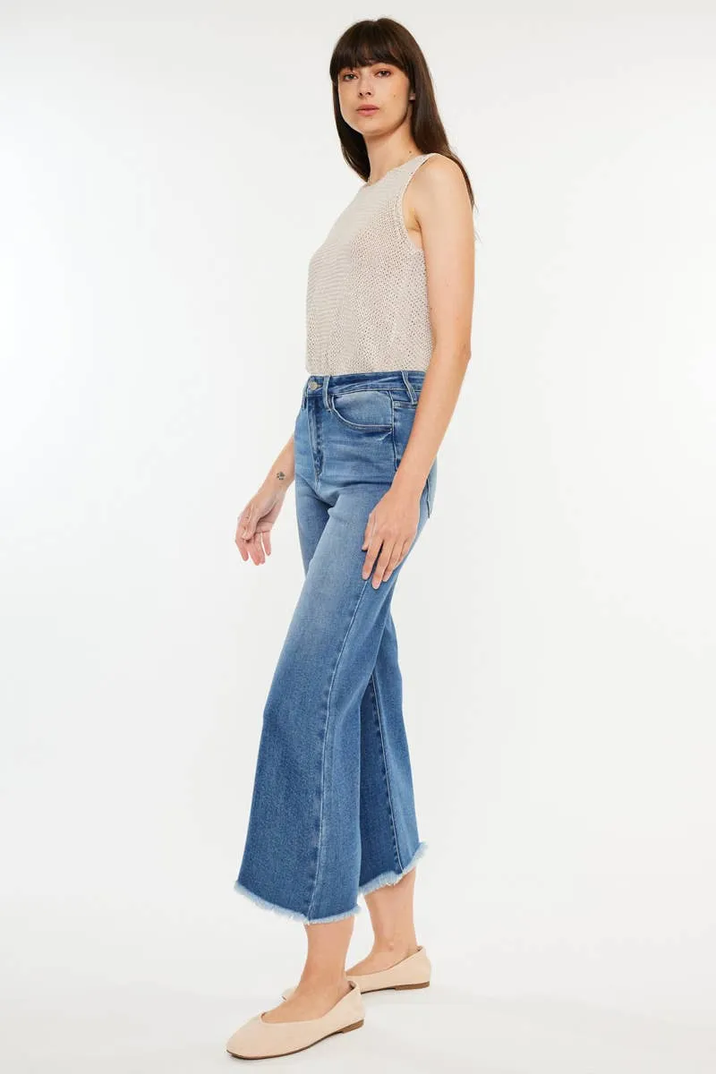 Medium High Rise Flare Kancan Capris