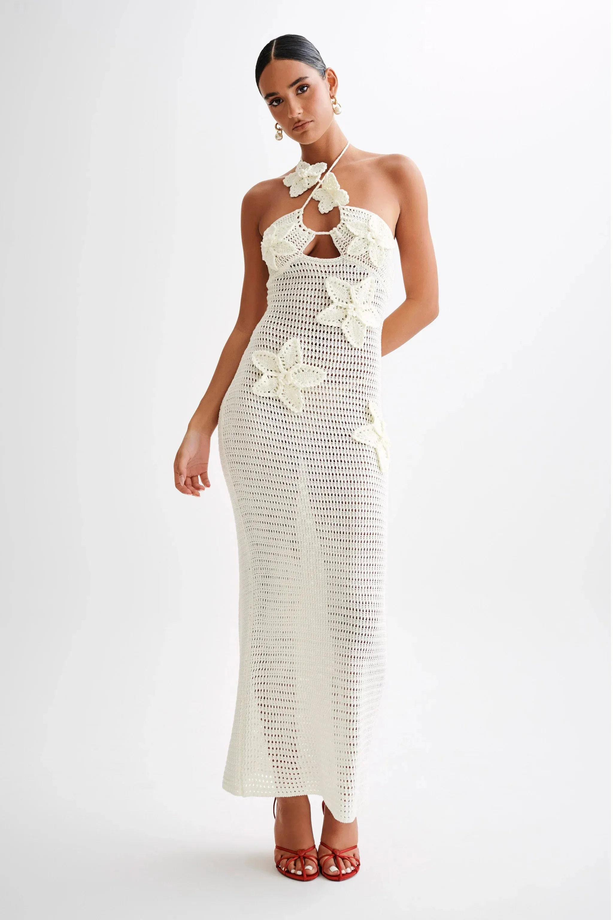 MELODY MAXI DRESS - WHITE