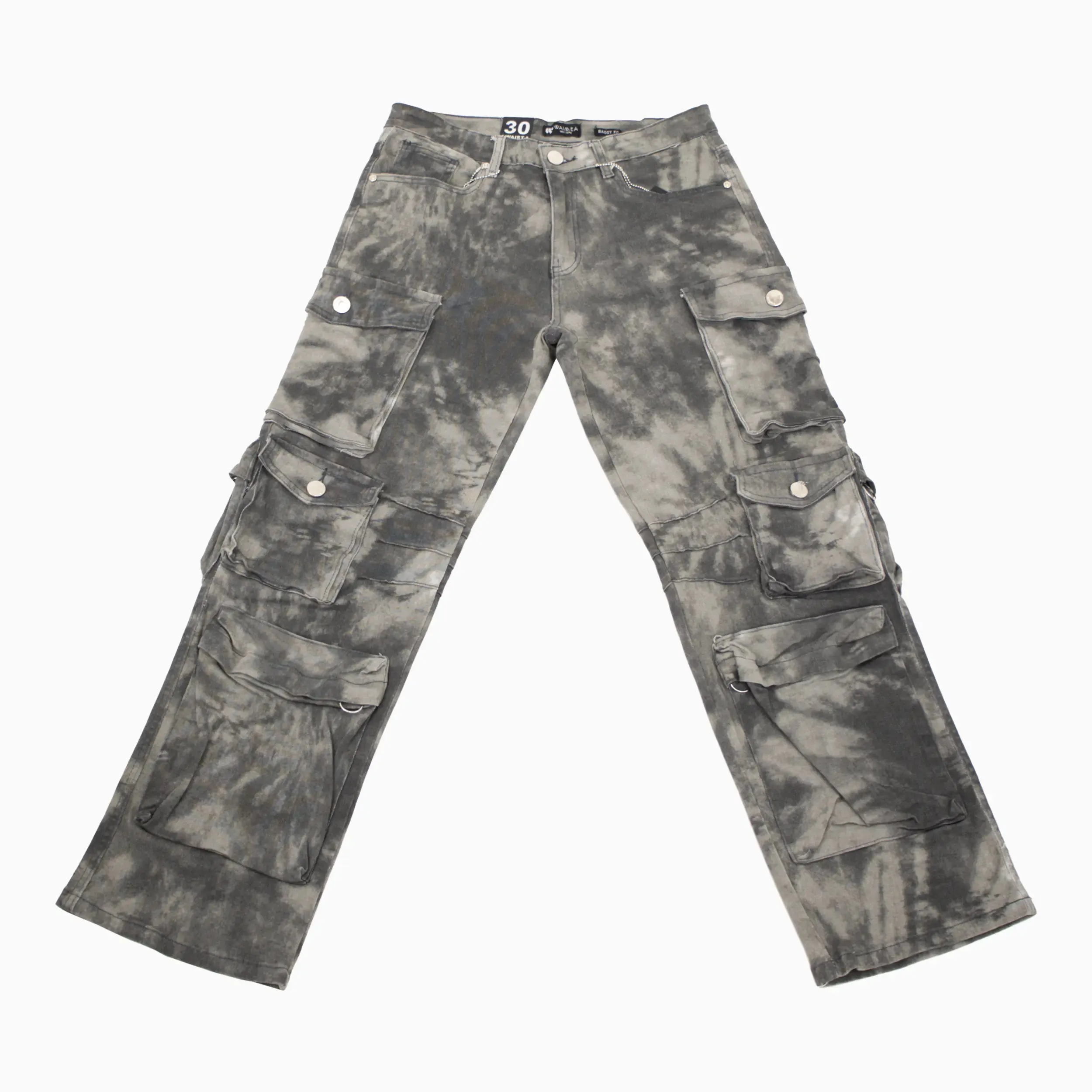 Men's Baggy Fit Cargo Jeans Pant