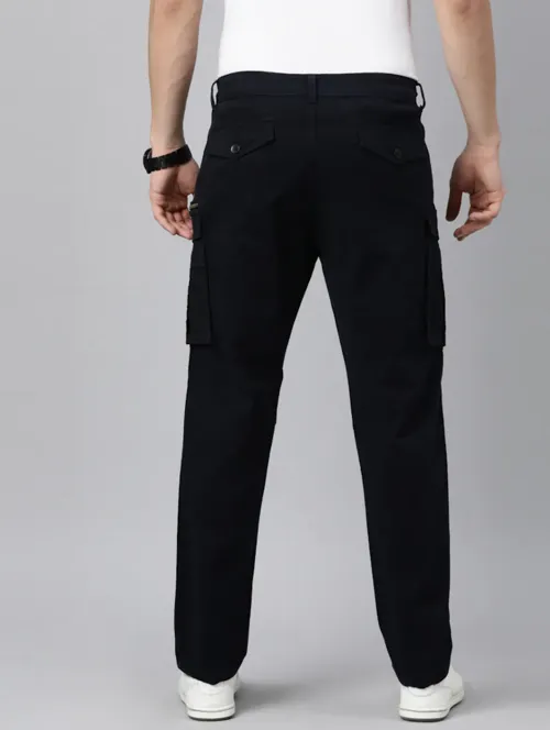 Men’s Cotton Cargo Pants (Color navy blue) (Size 32)