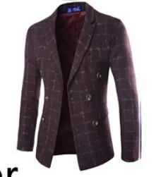 Men's Double Breasted Wool Coat Up To 2XL
