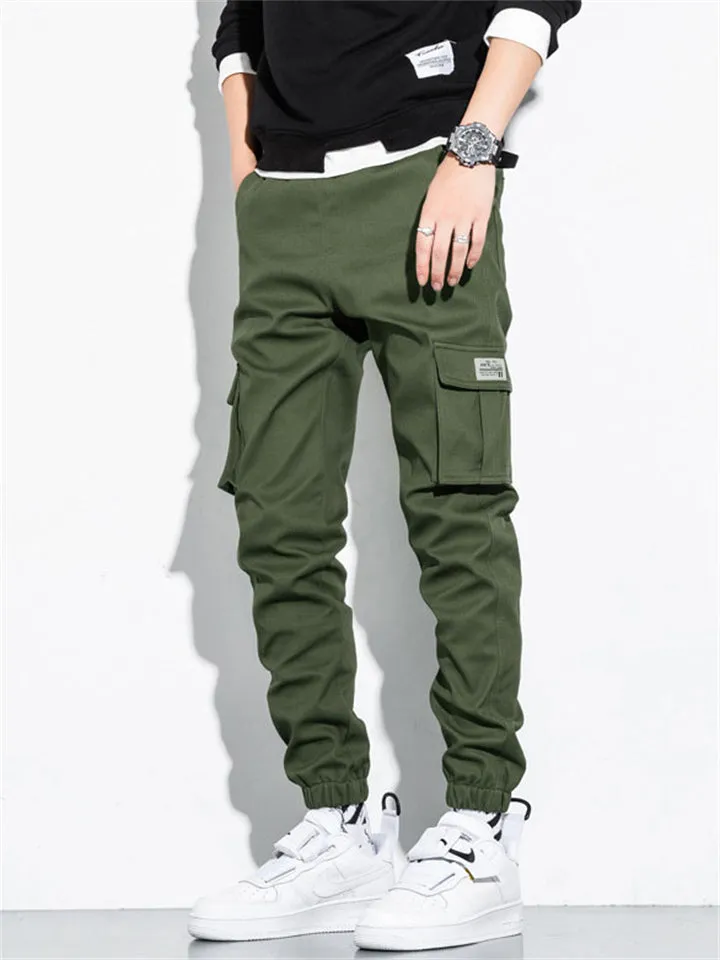 Men's Fashionable Plus Size Cargo Pants with Multi Pockets