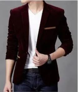 men's Jacket brand clothing casual coat blazer men Slim fit Jacket men corduroy Wedding dress plus size Single Button suit