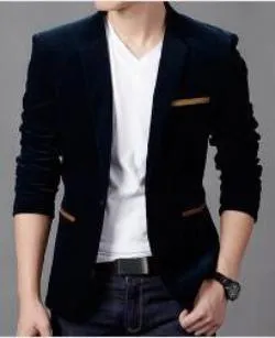 men's Jacket brand clothing casual coat blazer men Slim fit Jacket men corduroy Wedding dress plus size Single Button suit
