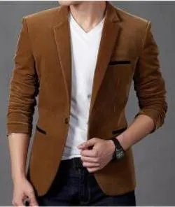 men's Jacket brand clothing casual coat blazer men Slim fit Jacket men corduroy Wedding dress plus size Single Button suit