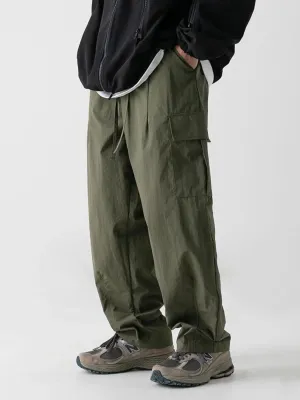 Men's Plus Size Wide Leg Cargo Pants