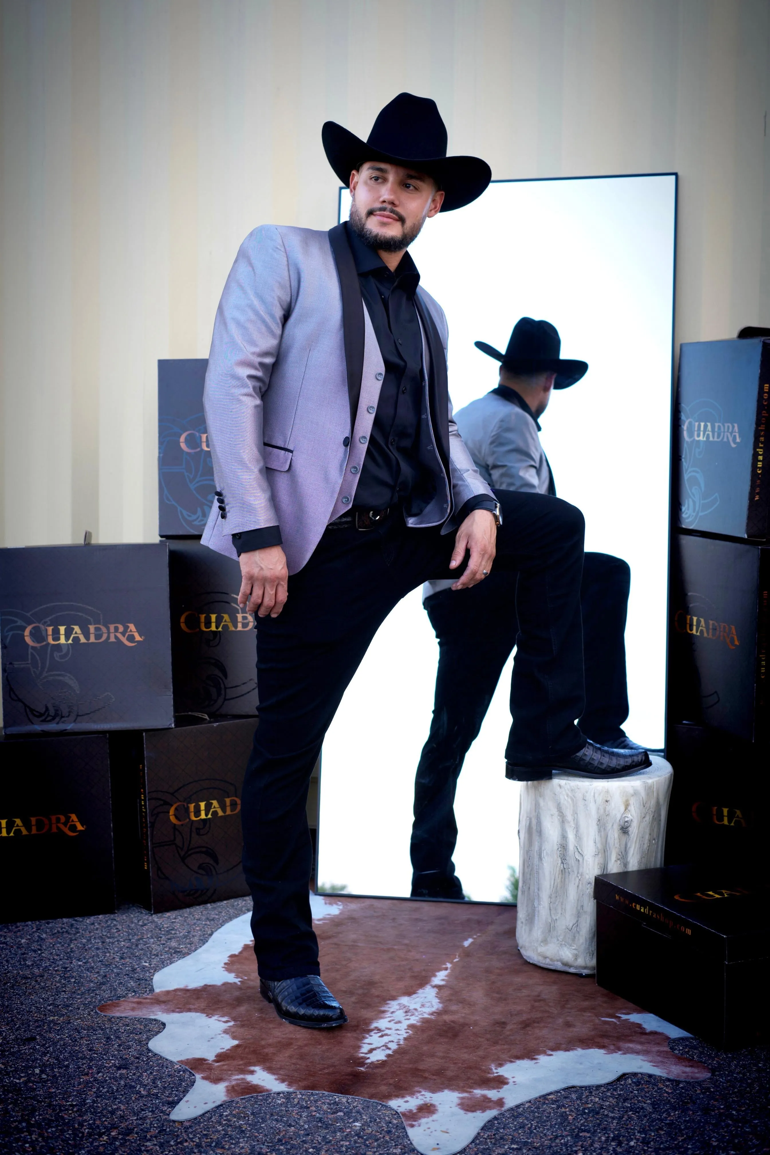 Men’s Retro Grey Slim Fit Blazer