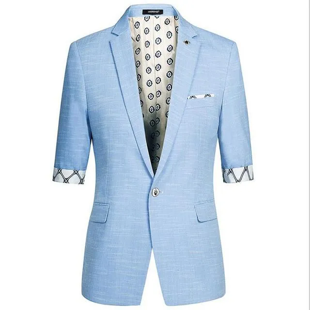 Men's Short Sleeve Designer Blazer