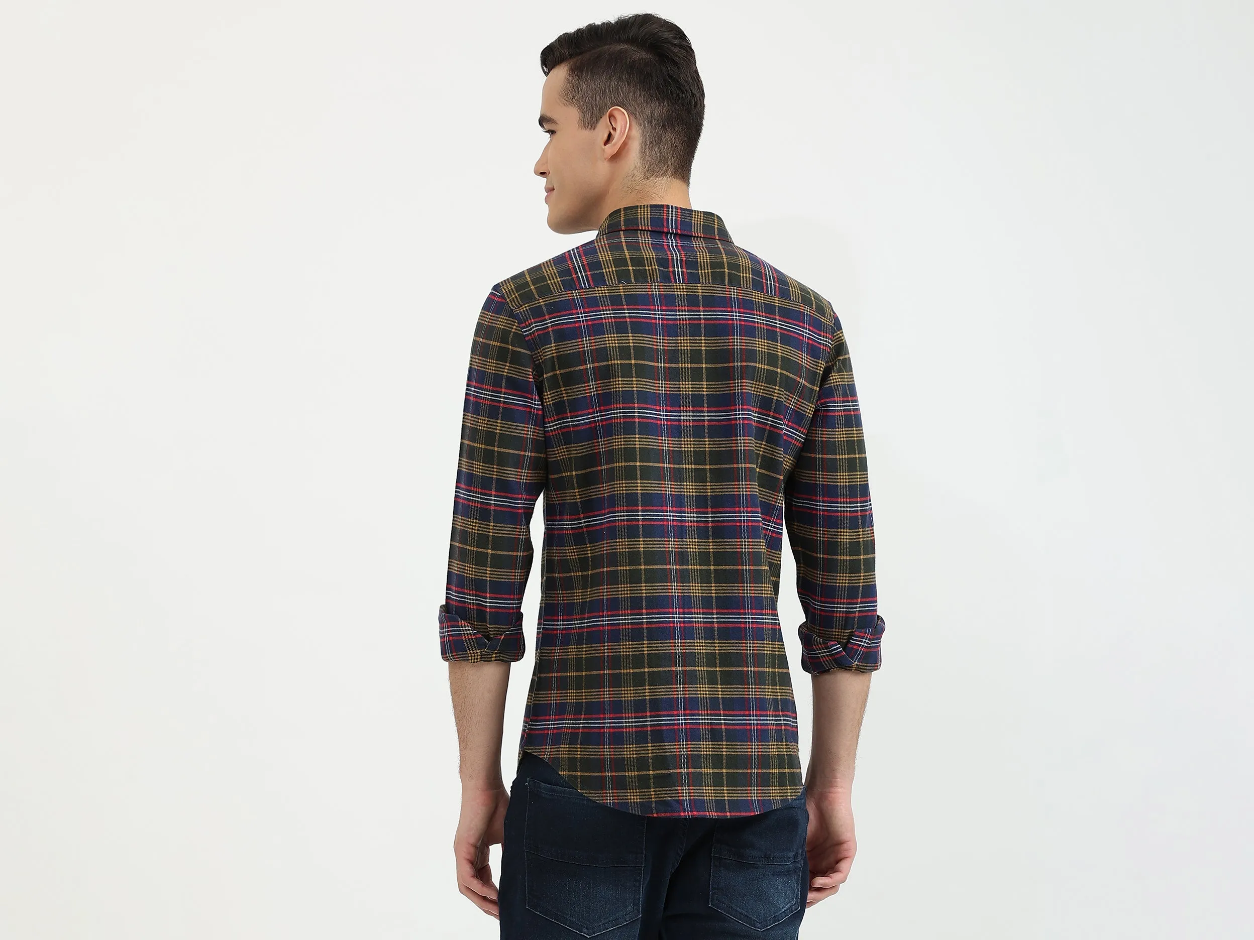 Mens Slim Fit Check Shirt