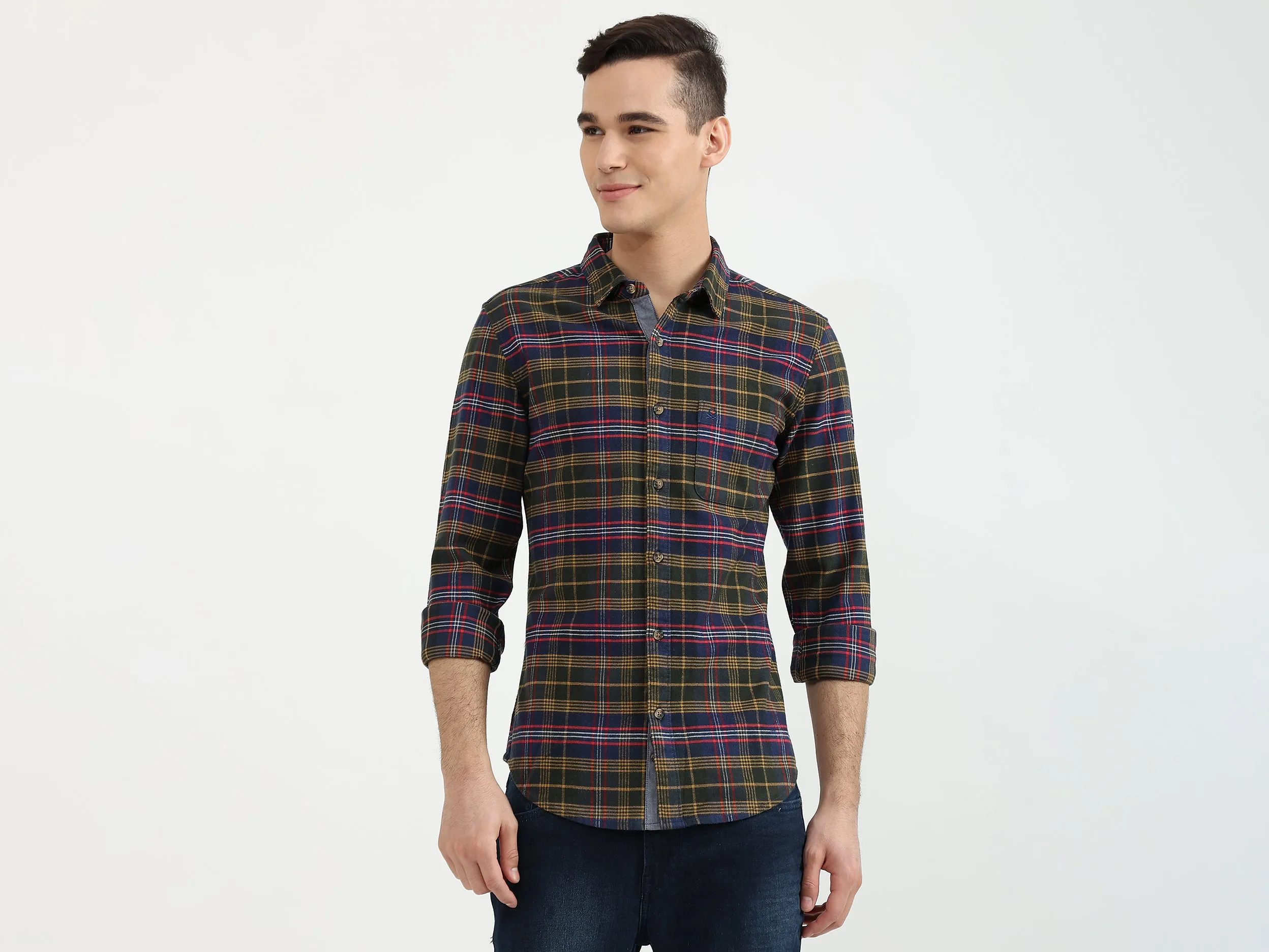 Mens Slim Fit Check Shirt