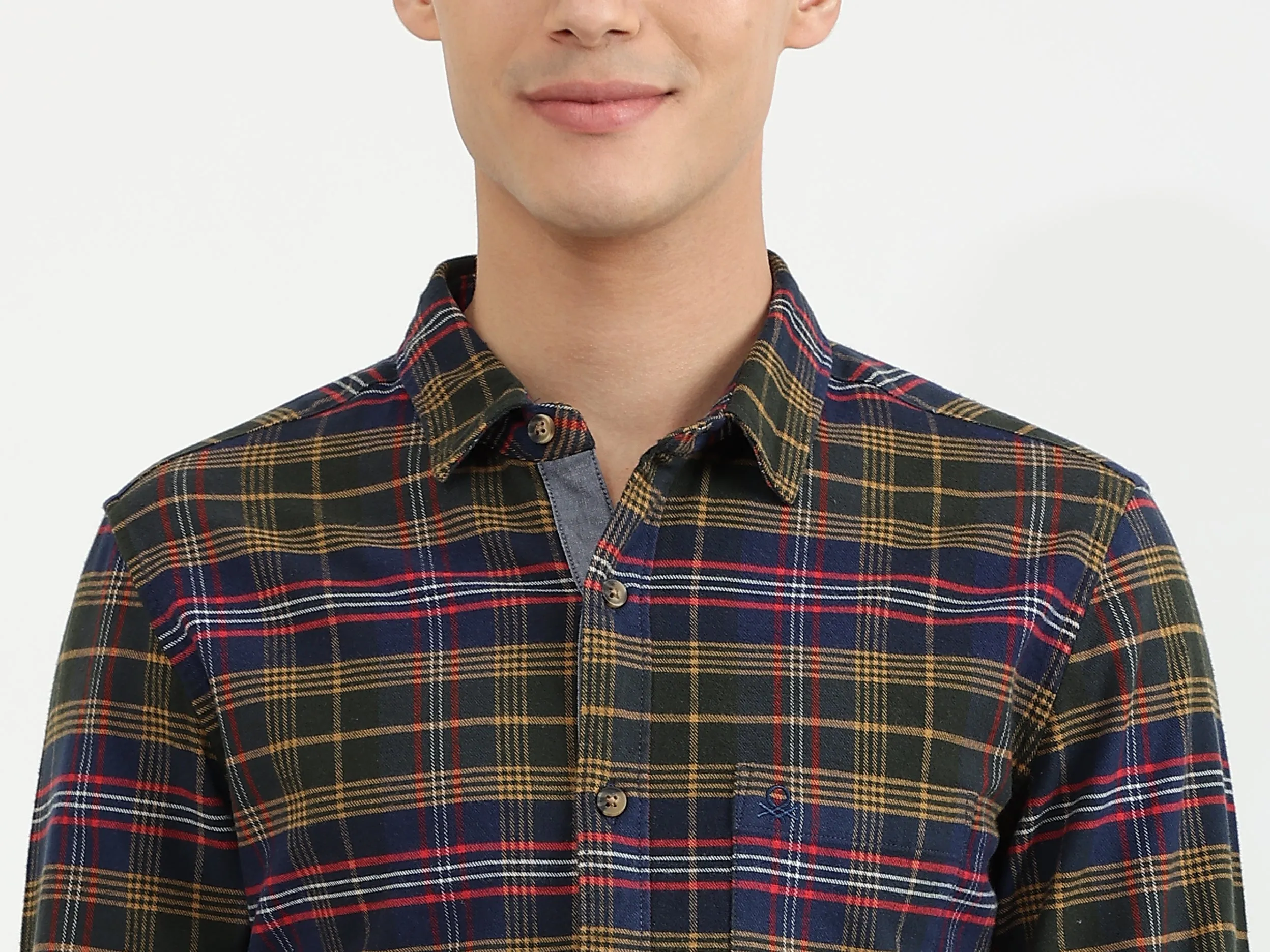 Mens Slim Fit Check Shirt