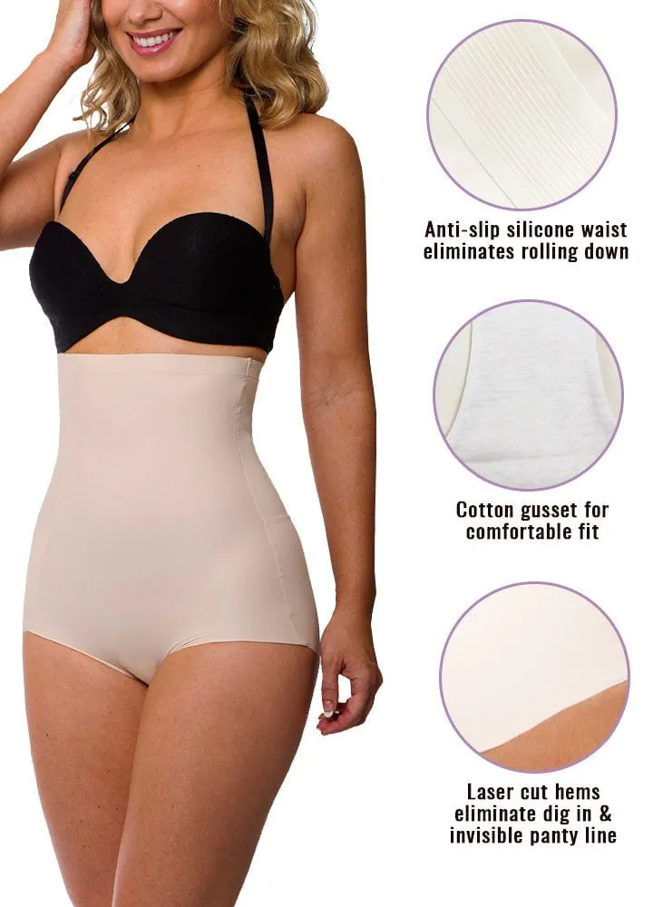 Microfiber Seamless High Waisted Brief