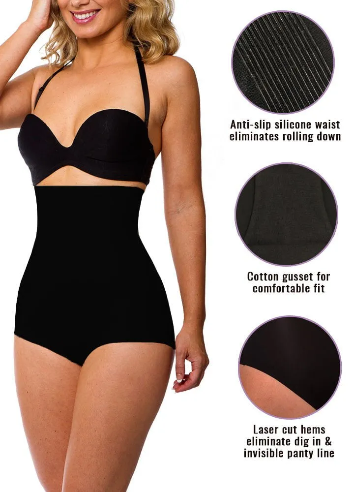 Microfiber Seamless High Waisted Brief