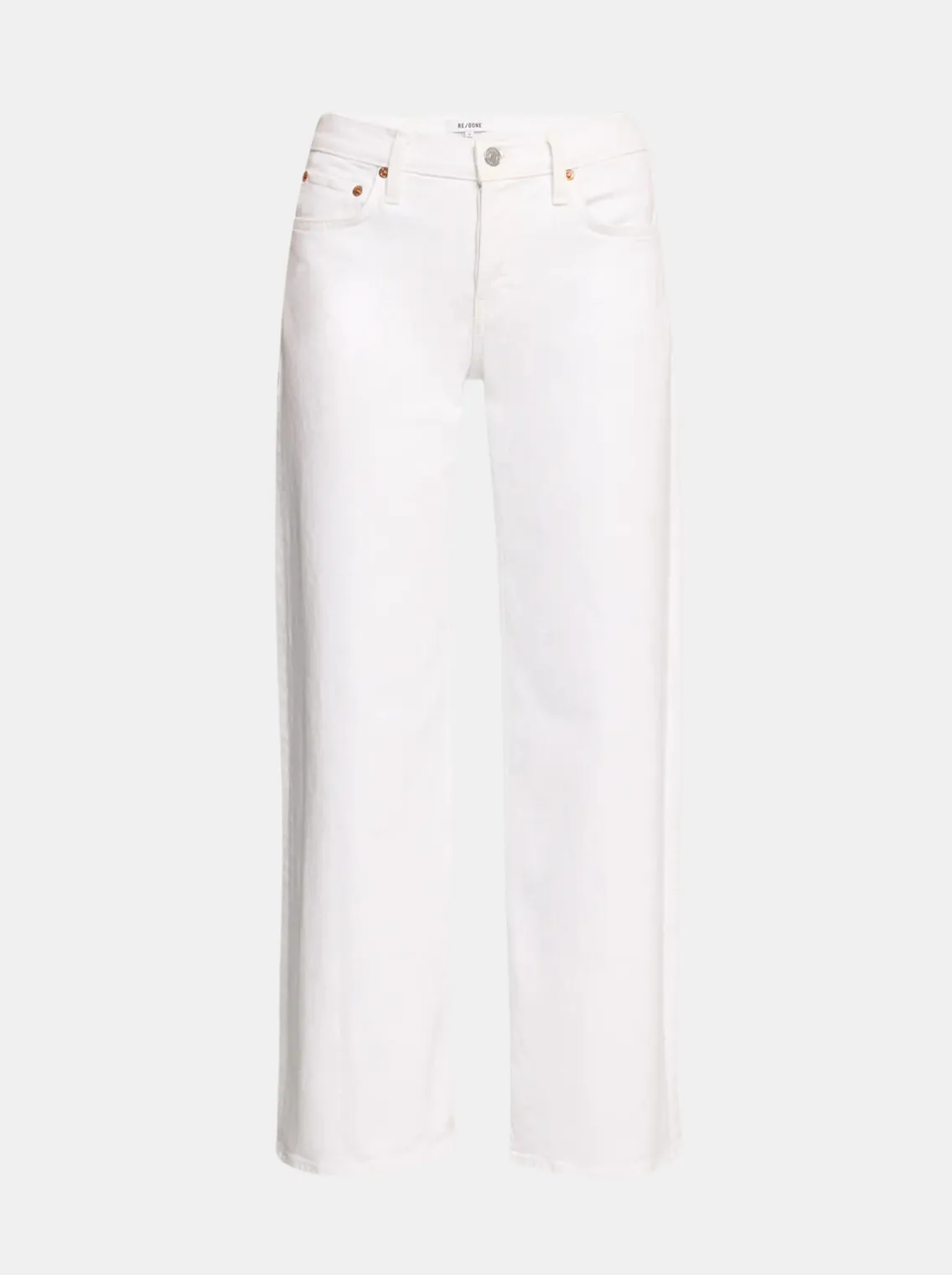 Mid Rise Wide Leg Crop