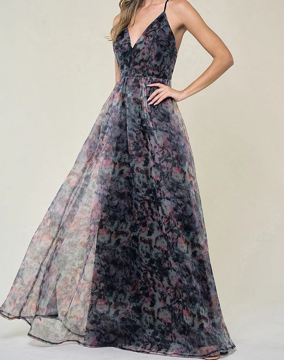Midnight Floral Maxi