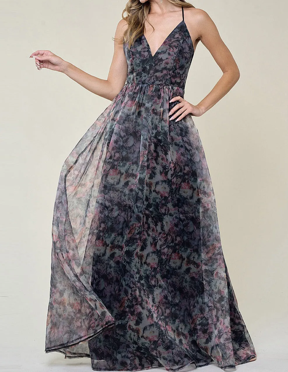 Midnight Floral Maxi