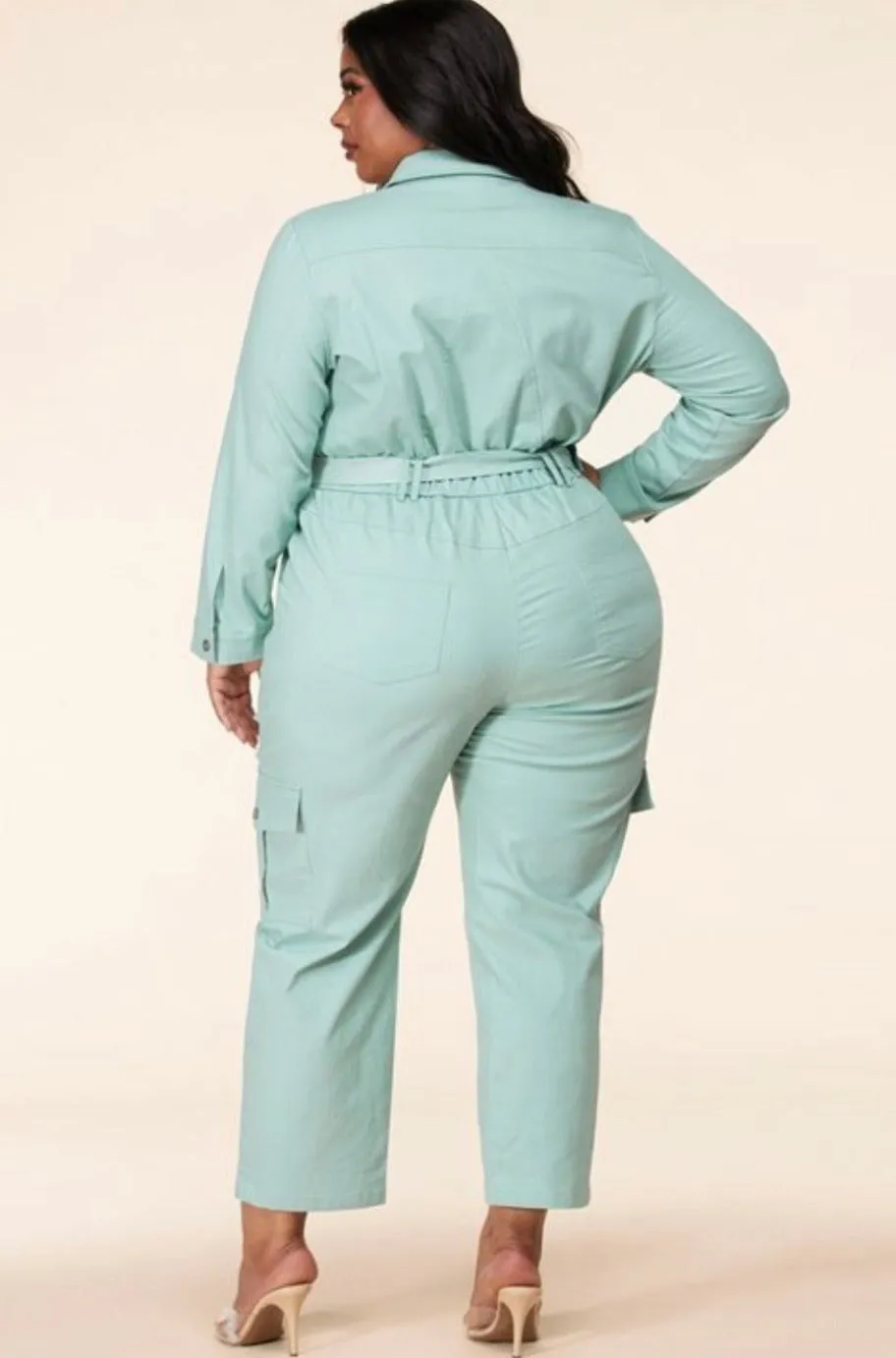 Mint Buckle Jumpsuit