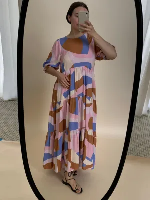 mister zimi tiered smock dress
