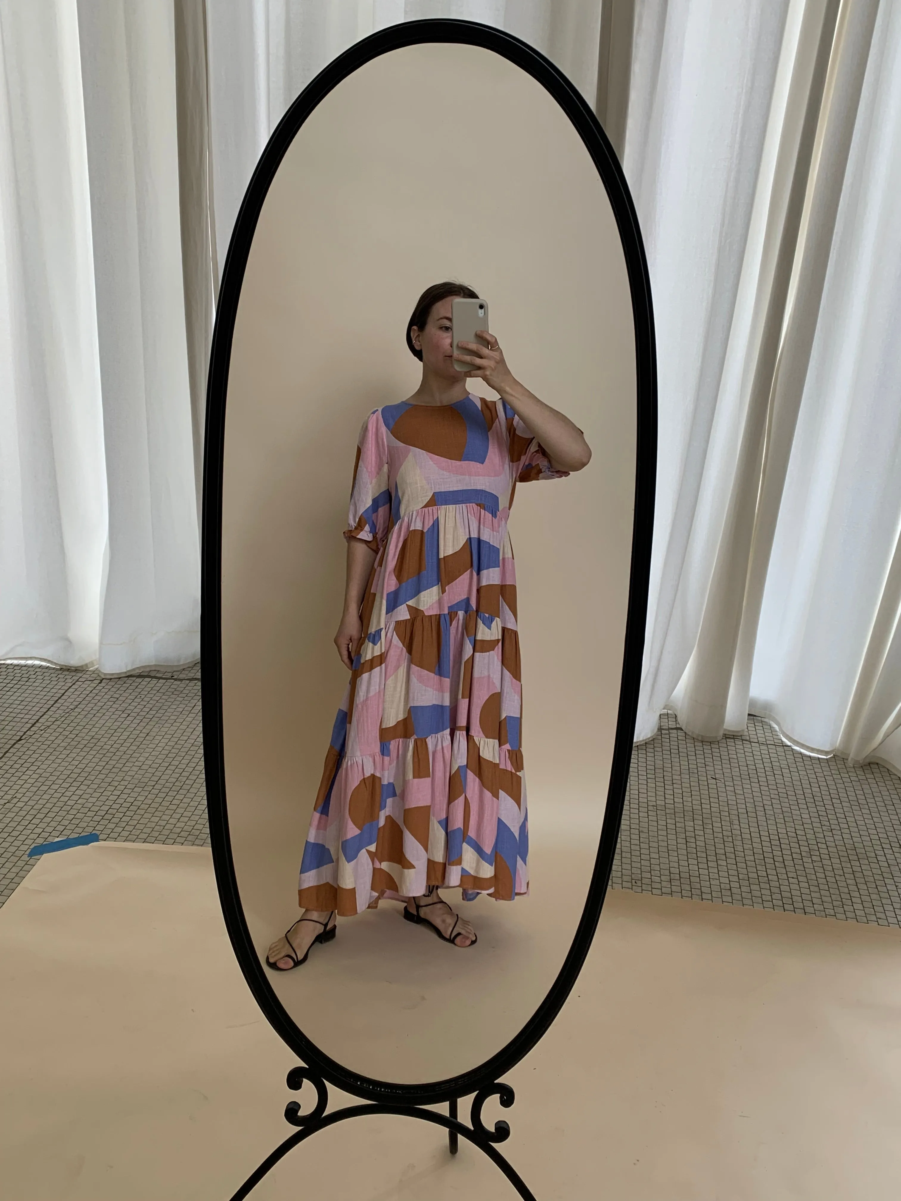 mister zimi tiered smock dress