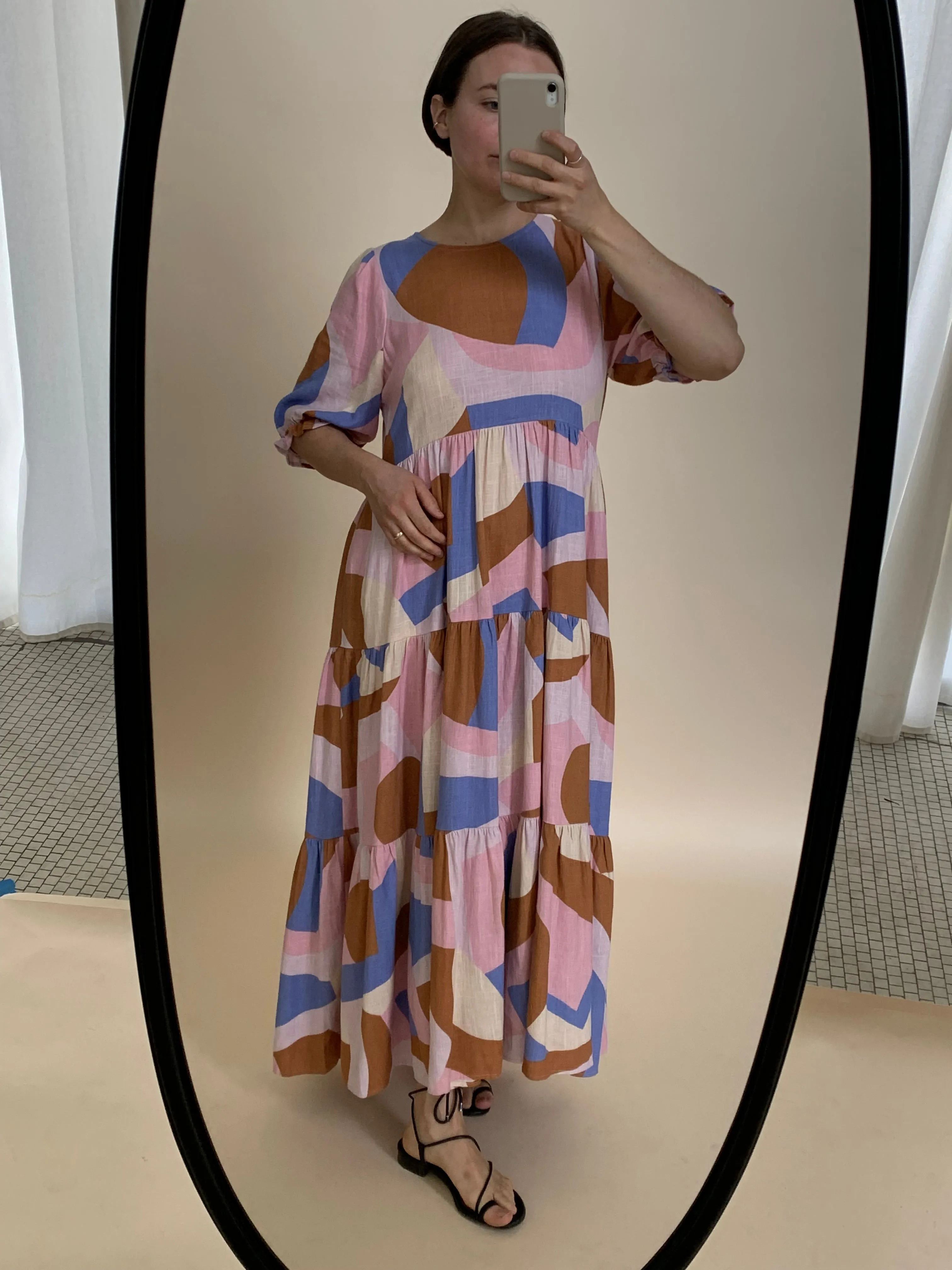 mister zimi tiered smock dress