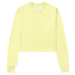 Monday Long Sleeve Crop Top Lemon