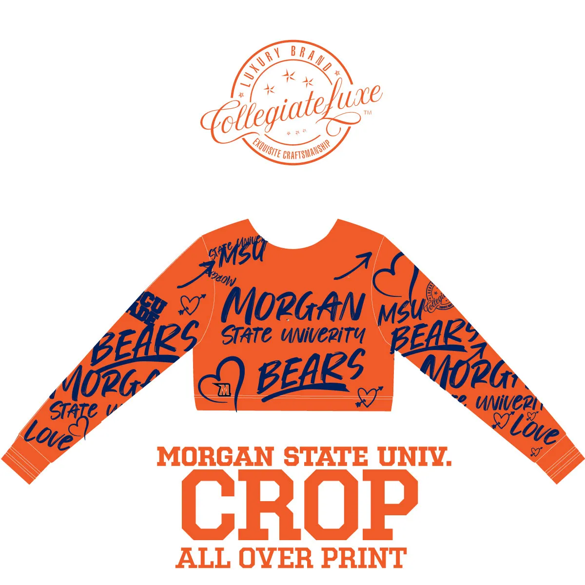 MORGAN STATE  | ORG. Crop All Over Print