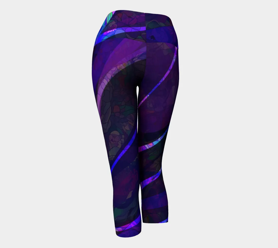 Mosaic of Me, Purple Dark - Yoga Capris