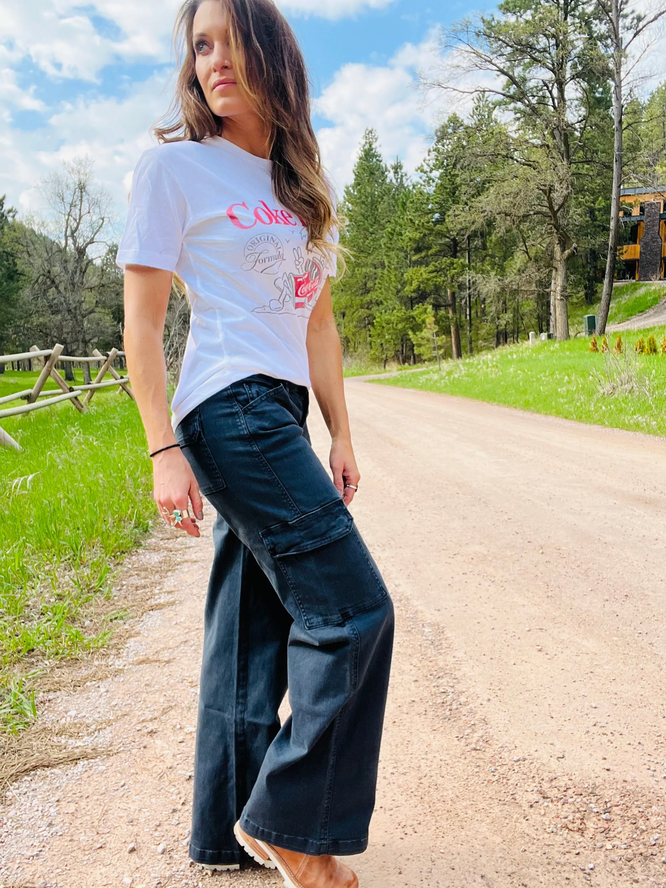 MR Navy Cargo Wide Leg