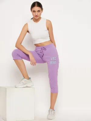 mSECRET Mauve Skinny fit Cotton Capris