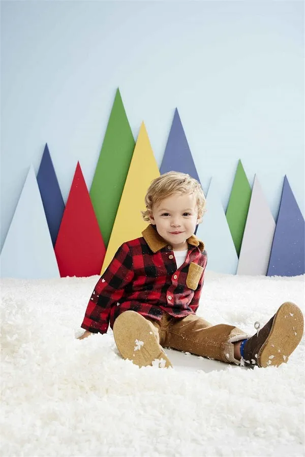 Mud Pie Kids Buffalo Check Corduroy Shacket