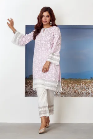 Mulmul Cotton Viva Lilac Kurta