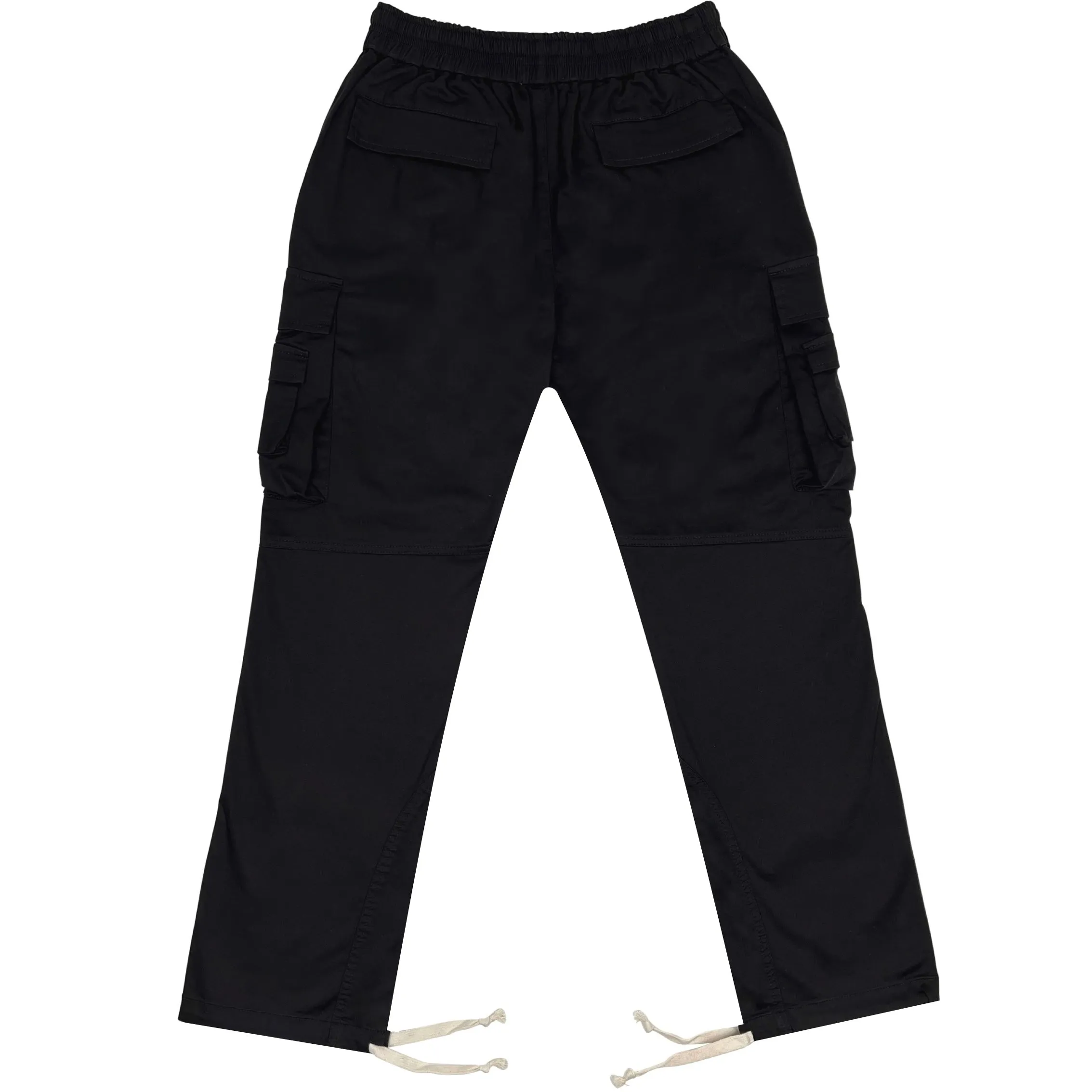 Multi Cargo Cotton Pant - Black