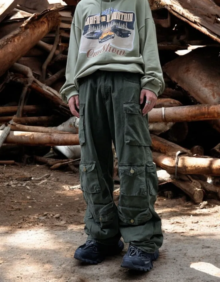 Multi Pocket Cargo Pants