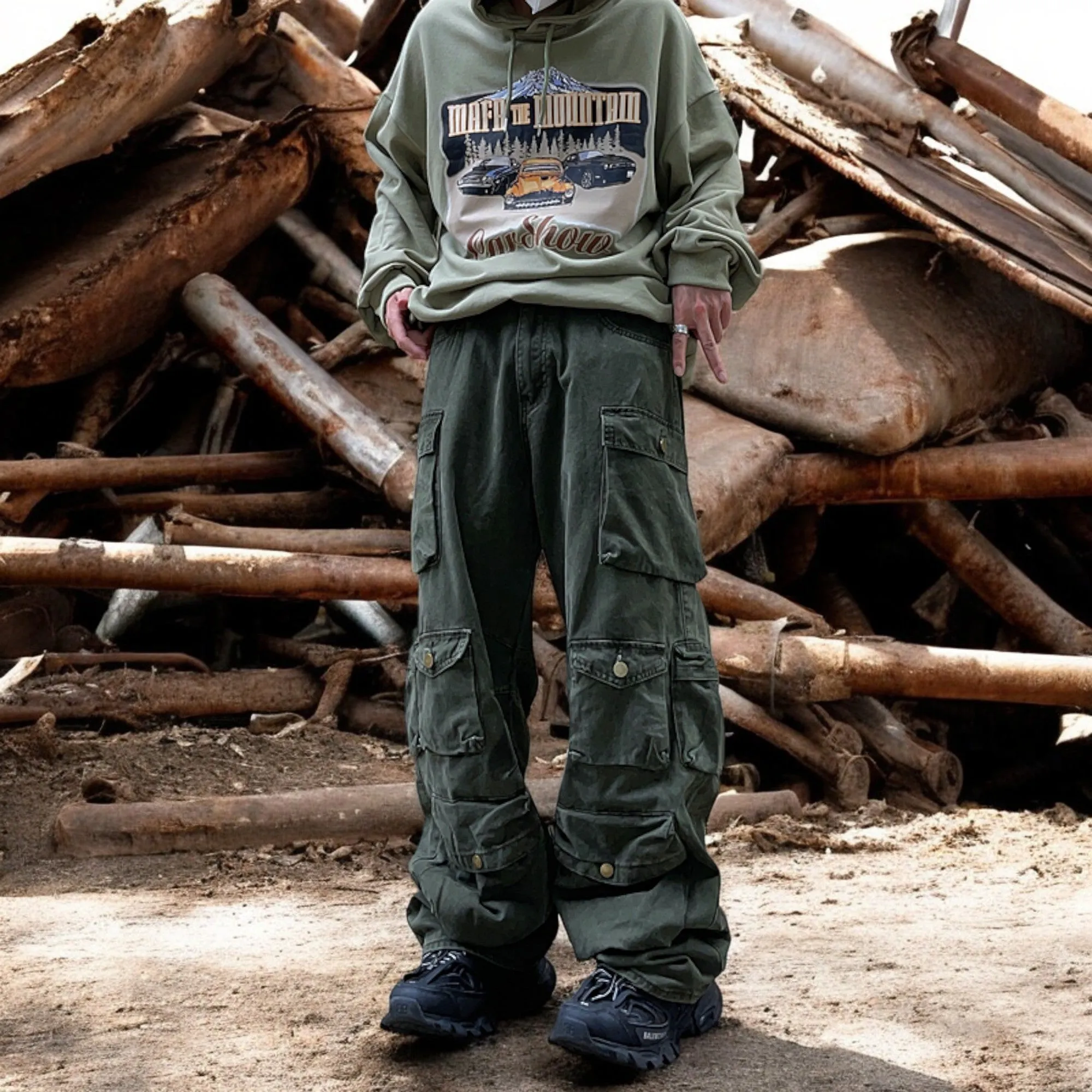Multi Pocket Cargo Pants
