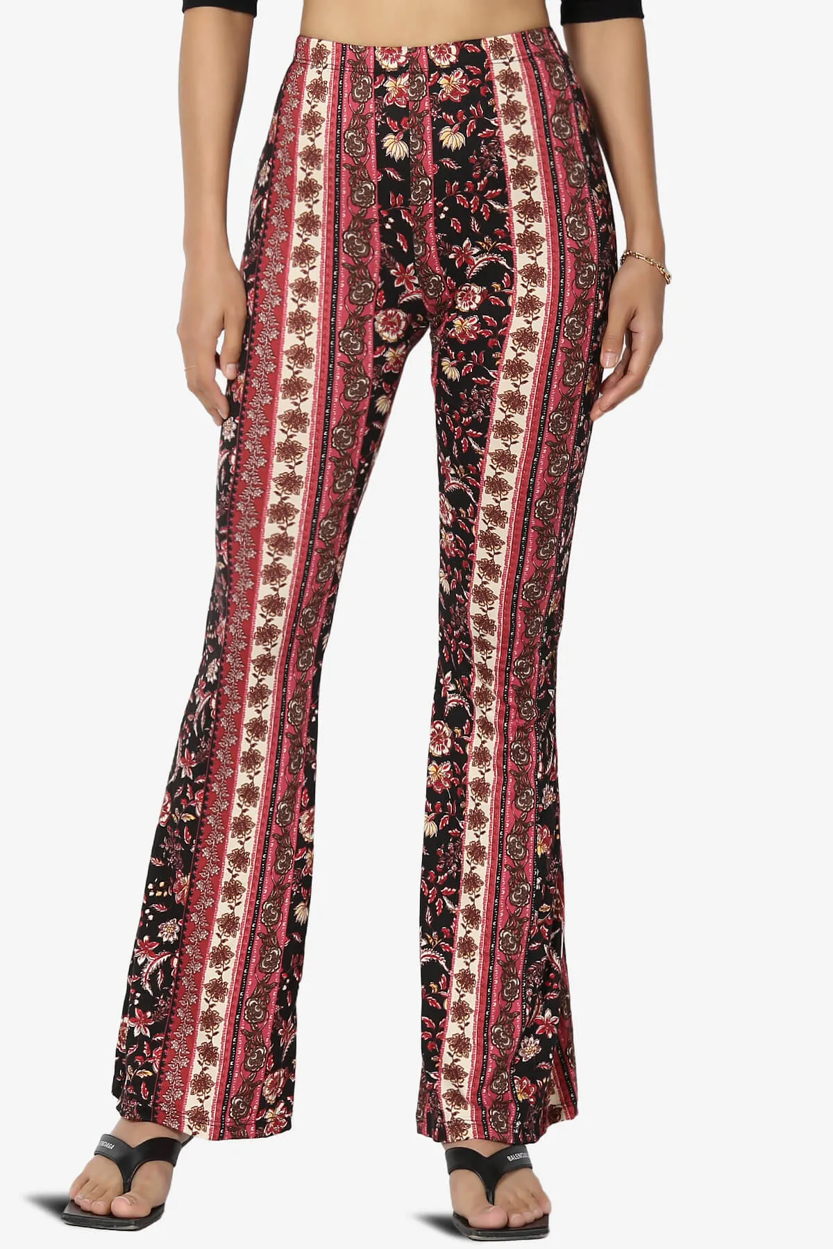 Mumu Tribal Jersey Flare Pants