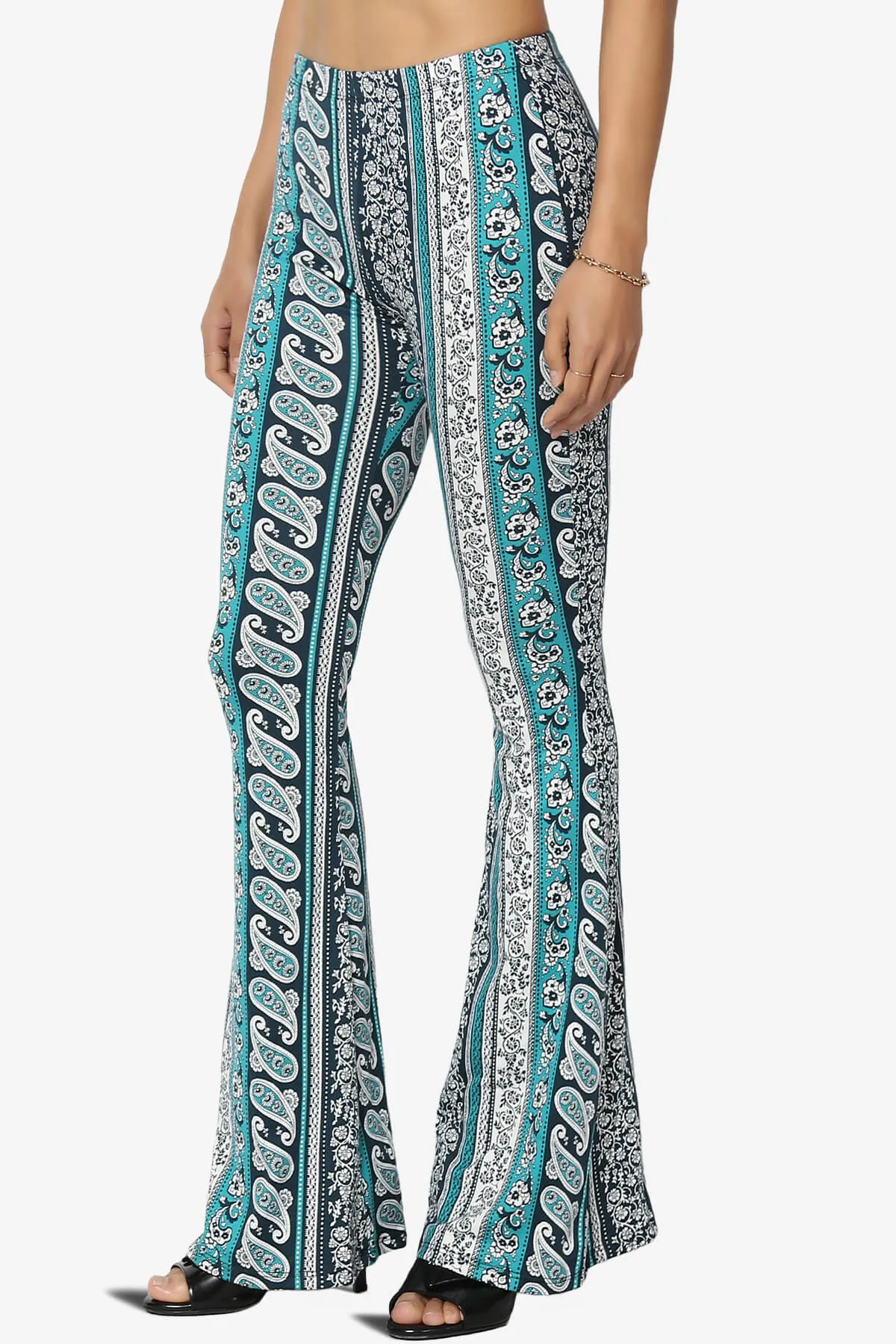 Mumu Tribal Jersey Flare Pants