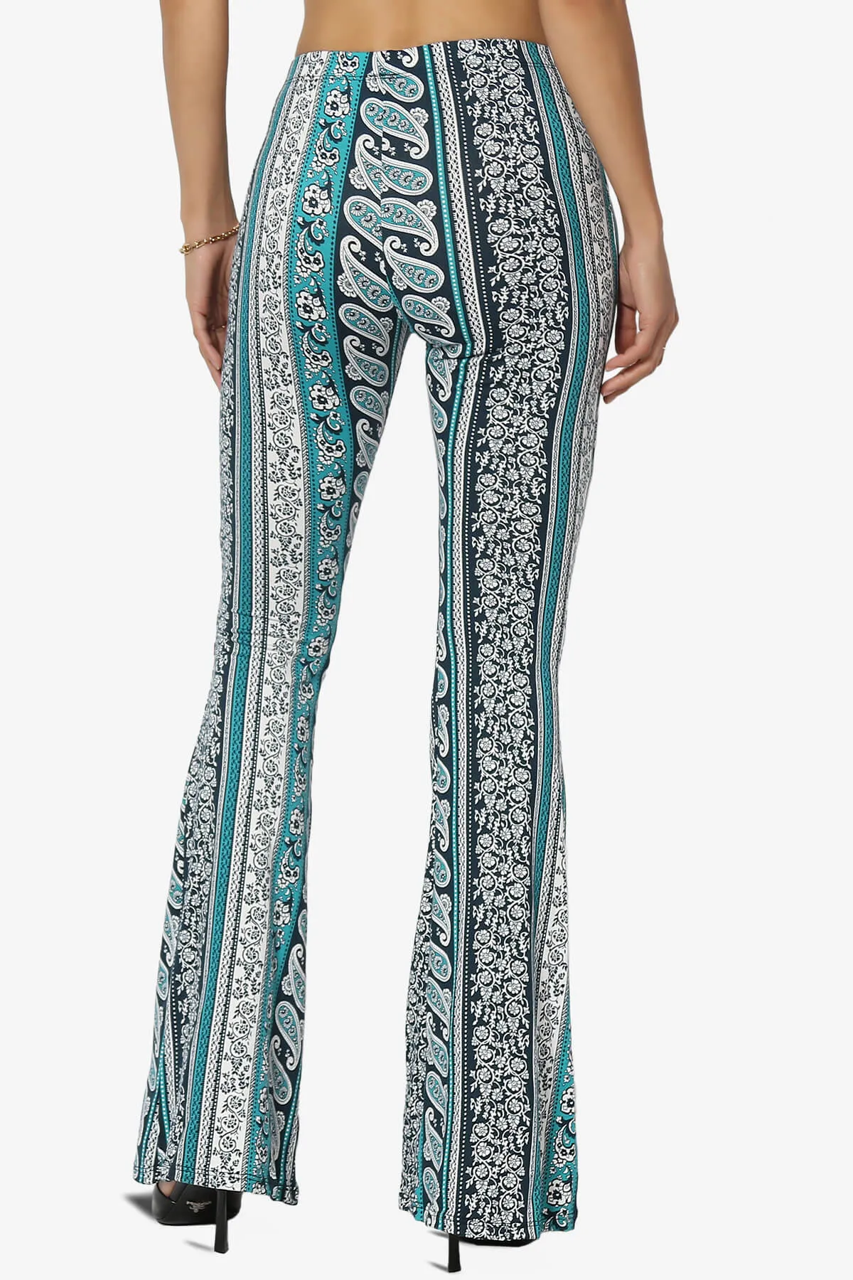 Mumu Tribal Jersey Flare Pants